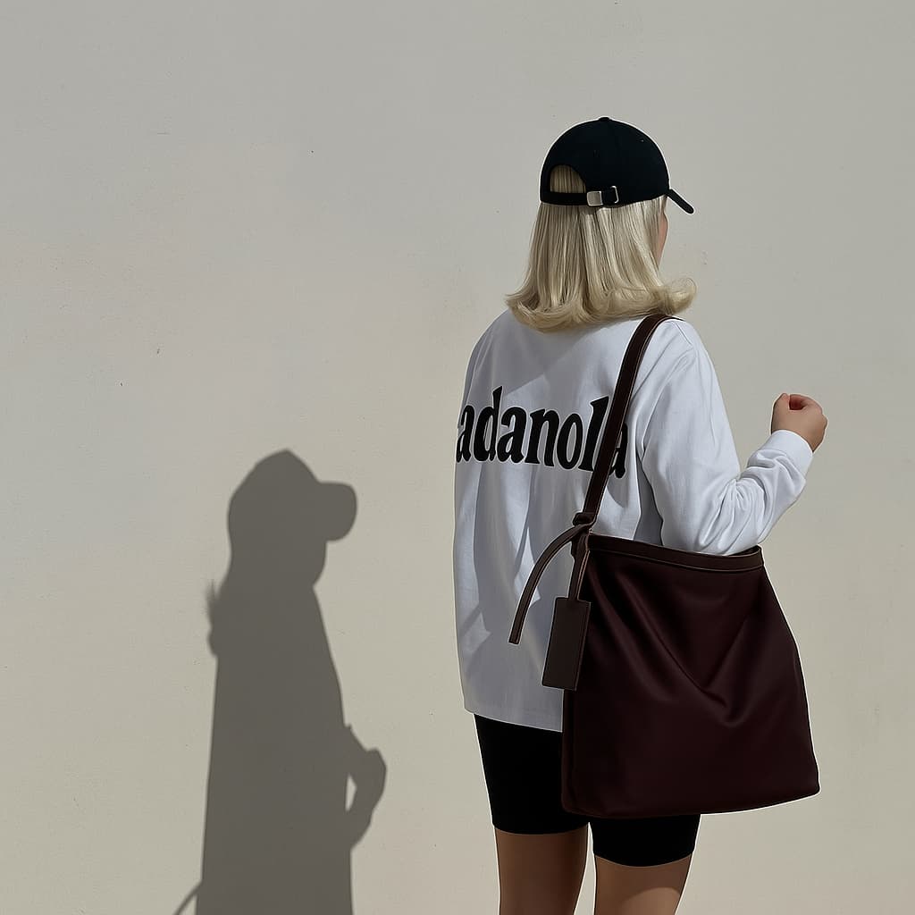 "Minimalist shoulder bag with a structured silhouette, single top strap, and attached tag detail – designed for effortless everyday style. Compact yet spacious enough for daily essentials, perfect for work, brunch, or casual wear. A premium fashion accessory from Tales of Totes, ideal for Indian shoppers seeking elegant, functional handbags beyond standard tote designs."

