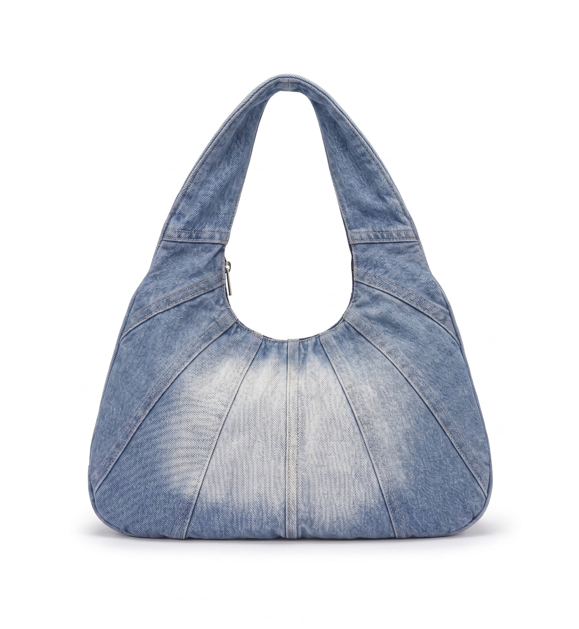 Denim Curve Tote