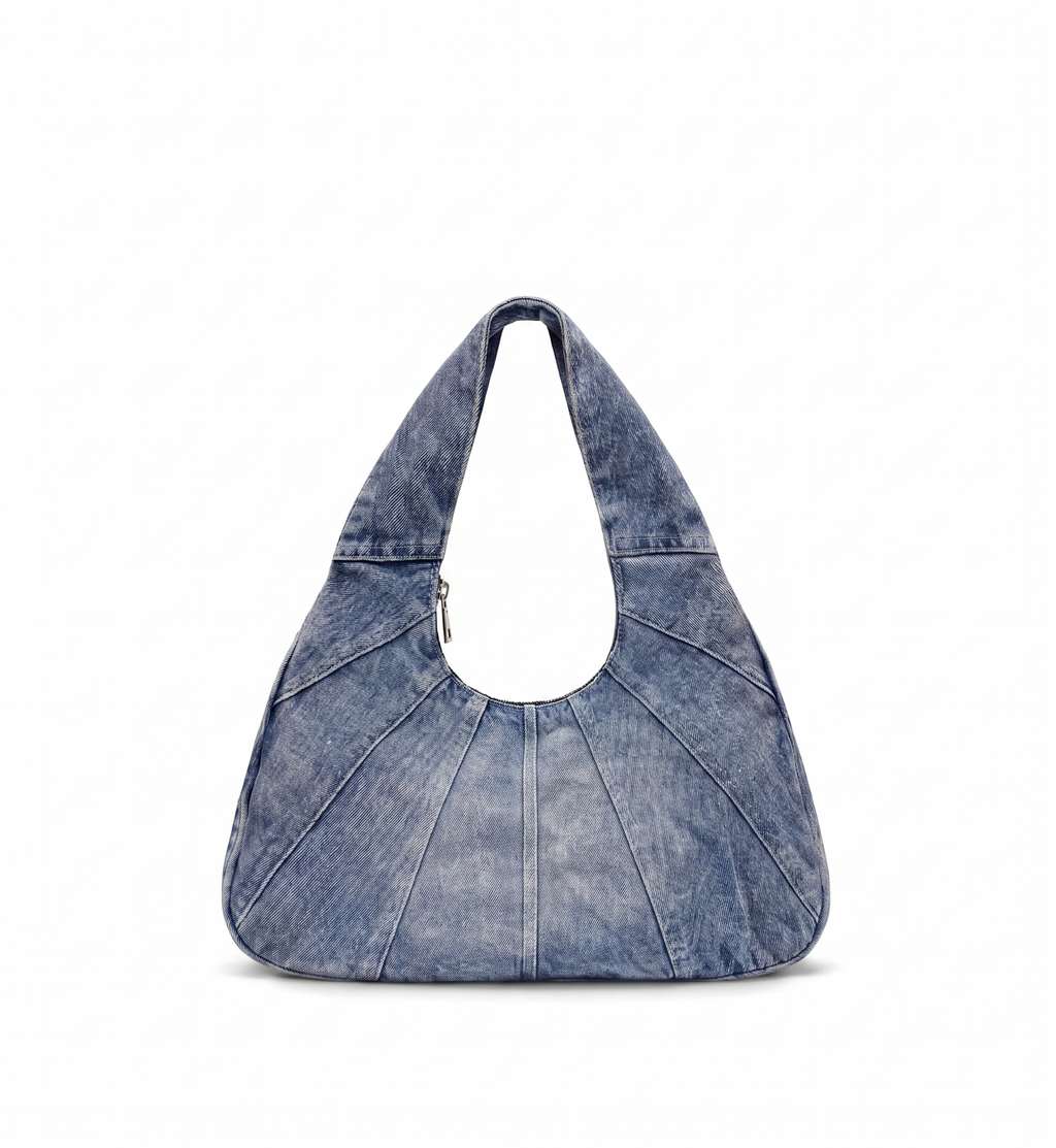 Denim Curve Tote