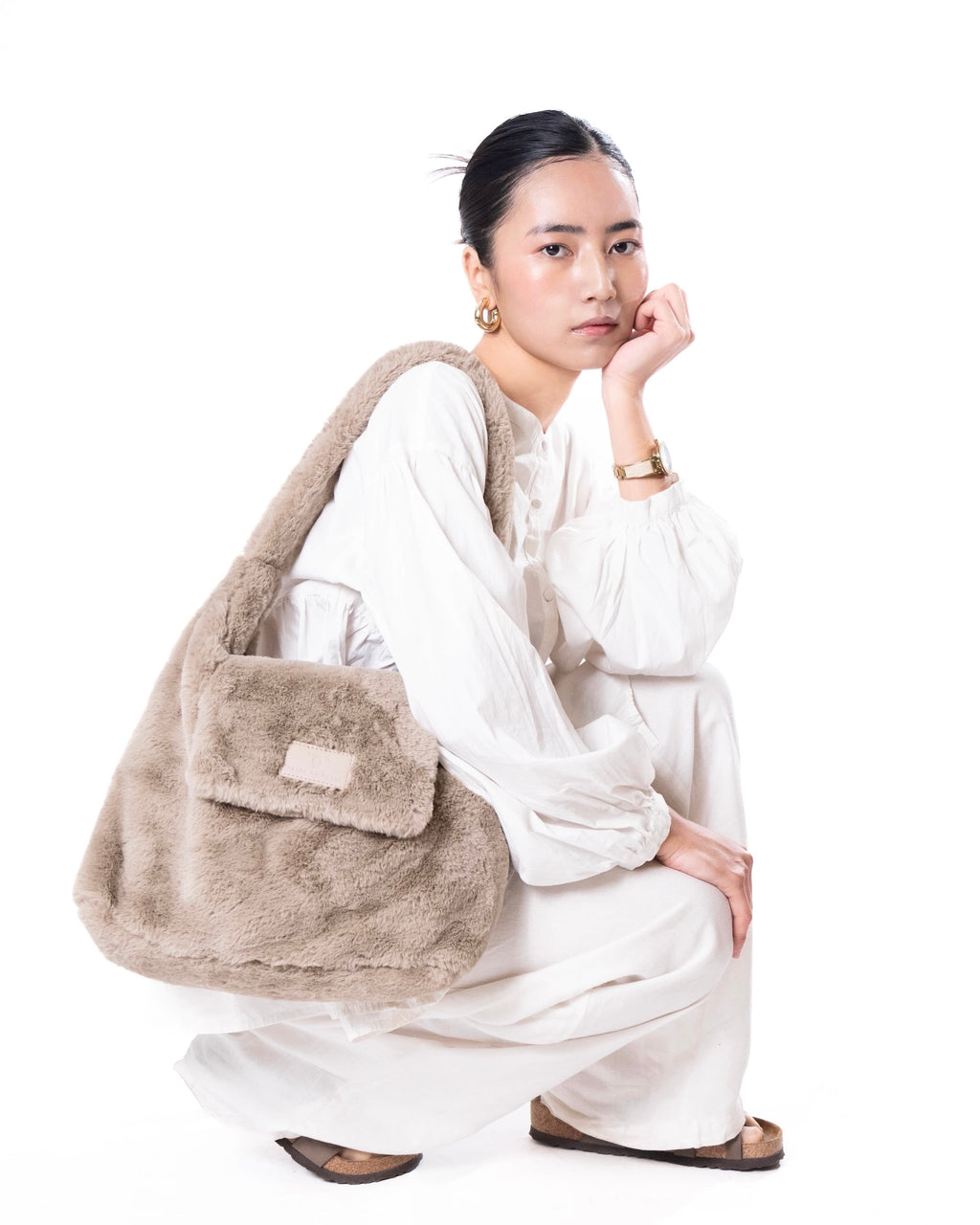 Flap Fur Tote