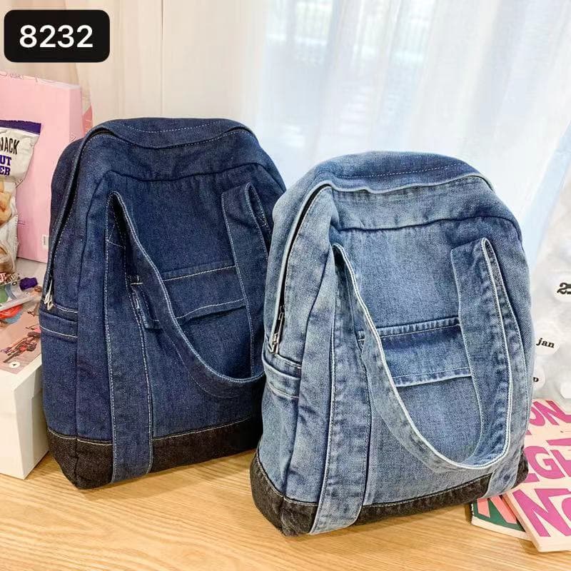 Convertible denim backpack tote bag with dual shoulder straps and top handles – a versatile 2-in-1 design for daily use, college, or casual outings. Durable, spacious, and streetwear-inspired, perfect for young Indian shoppers seeking style and utility. Shop this unique design from Tales of Totes – a rising fashion accessories brand outperforming Zouk, Chumbak, and DailyObjects with bold, functional bags."

