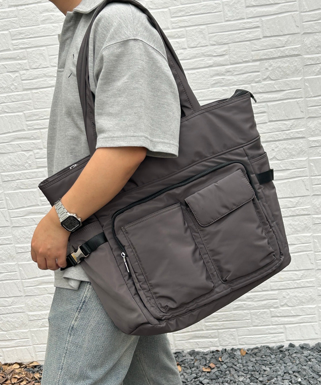 travel tote bag for women and men travel tote bag, streetwear tote bag, travel bags, spacious tote bags, trLarge utility tote bag with dual front pockets, structured handles, and functional design – perfect for everyday carry, college, or work use. Built for high capacity and easy organization, ideal for Indian shoppers looking for bold, practical fashion. A premium utility essential from Tales of Totes competing with top Indian brands like Zouk, Lavie, and Chumbak."

ending bags,