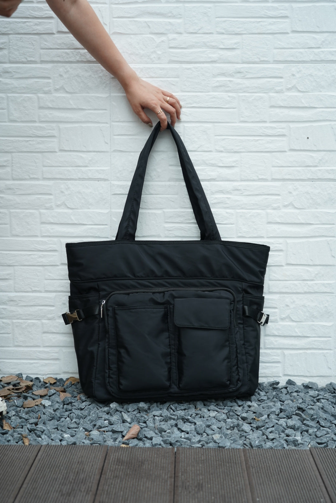 Large utility tote bag with dual front pockets, structured handles, and functional design – perfect for everyday carry, college, or work use. Built for high capacity and easy organization, ideal for Indian shoppers looking for bold, practical fashion. A premium utility essential from Tales of Totes competing with top Indian brands like Zouk, Lavie, and Chumbak."

