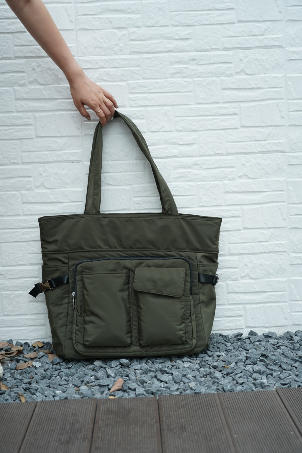 Large utility tote bag with dual front pockets, structured handles, and functional design – perfect for everyday carry, college, or work use. Built for high capacity and easy organization, ideal for Indian shoppers looking for bold, practical fashion. A premium utility essential from Tales of Totes competing with top Indian brands like Zouk, Lavie, and Chumbak."

