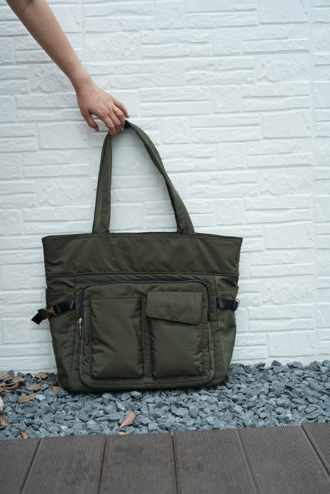 Large utility tote bag with dual front pockets, structured handles, and functional design – perfect for everyday carry, college, or work use. Built for high capacity and easy organization, ideal for Indian shoppers looking for bold, practical fashion. A premium utility essential from Tales of Totes competing with top Indian brands like Zouk, Lavie, and Chumbak."

