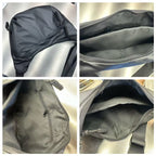 Collage of a gray bag showing different angles and features.A stylish, waterproof black nylon crossbody bag for men and women, perfect for travel, college, and daily use. Featuring a sleek design with multiple compartments, this unisex sling bag offers premium quality and durability. Ideal for the urban lifestyle, it's a versatile shoulder bag that blends fashion and function, making it a must-have accessory for trendsetters in India. #CrossbodyBag #NylonBag #SlingBag #UnisexFashion #TravelEssentials #Colle