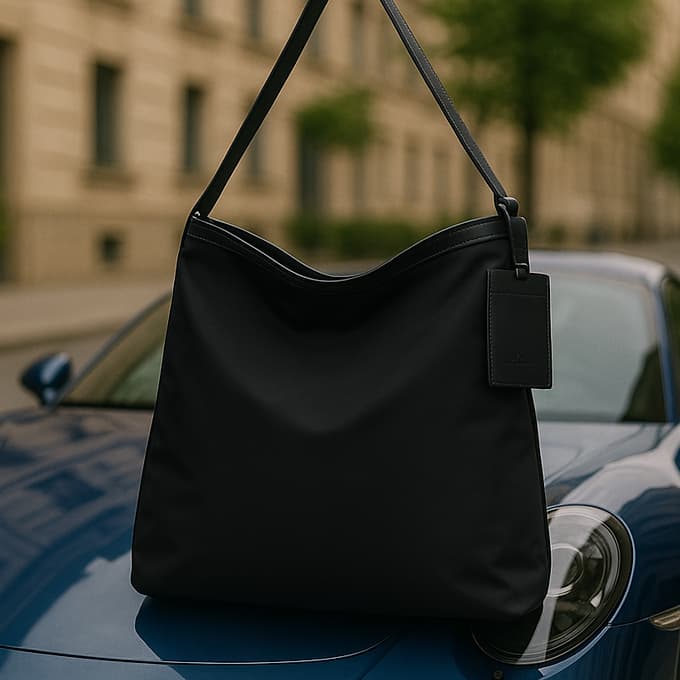 "Minimalist shoulder bag with a structured silhouette, single top strap, and attached tag detail – designed for effortless everyday style. Compact yet spacious enough for daily essentials, perfect for work, brunch, or casual wear. A premium fashion accessory from Tales of Totes, ideal for Indian shoppers seeking elegant, functional handbags beyond standard tote designs."


