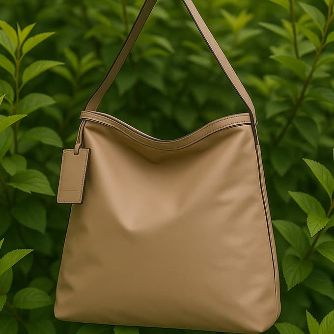 "Minimalist shoulder bag with a structured silhouette, single top strap, and attached tag detail – designed for effortless everyday style. Compact yet spacious enough for daily essentials, perfect for work, brunch, or casual wear. A premium fashion accessory from Tales of Totes, ideal for Indian shoppers seeking elegant, functional handbags beyond standard tote designs."

