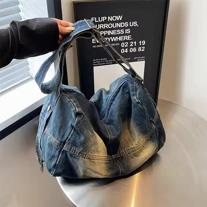 Washed Denim Tote – Tales of Totes