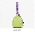 Main image: Daily Loop waterproof nylon hobo bag with braided shoulder handle and removable crossbody strap
Front view: Daily Loop nylon shoulder bag with curved hobo shape and braided rope handle
Side view: Side view of Daily Loop waterproof nylon bag with structured side panel and braided handle
3/4 view: Daily Loop hobo bag in waterproof nylon with braided strap and zip-top closure
Handle detail: Close-up of Daily Loop braided rope handle with contrast cord detailing and metal hardware
Interior view: Int