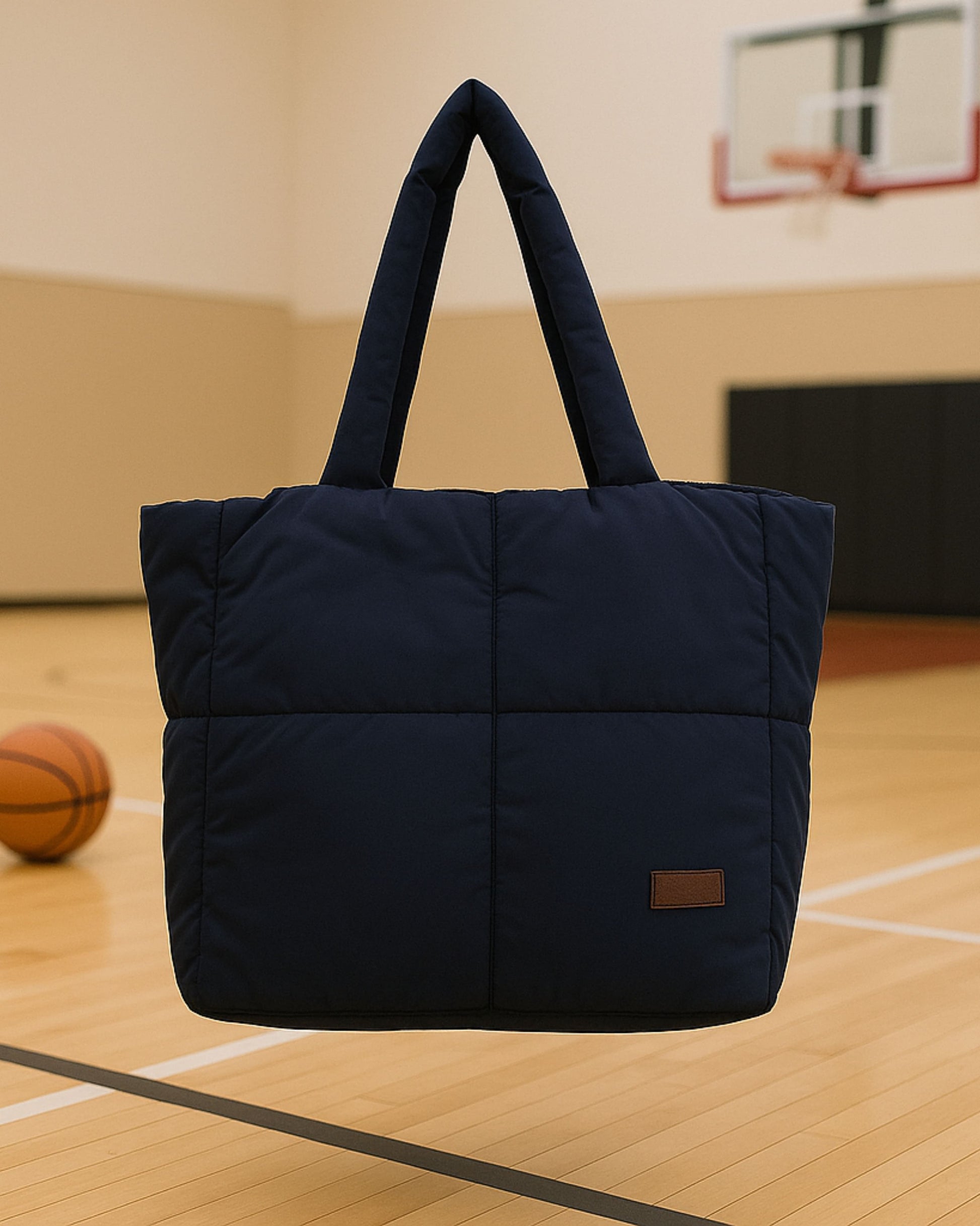 Quilted puffer tote bag with padded handles and a soft structured silhouette – lightweight, stylish, and perfect for daily use, college, travel, or shopping. Designed for comfort and statement appeal, this spacious carryall from Tales of Totes is a trendy alternative to Zouk, Lavie, and DailyObjects in India’s fashion accessories market."