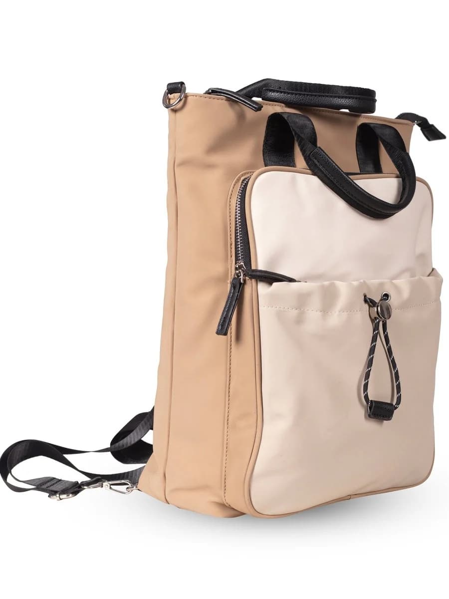 "Multi-functional travel tote bag with 20-litre capacity and compact dimensions (37.5 x 32.5 x 11.25 cm) – featuring a front utility pocket, sturdy handles, and crossbody strap for comfortable carrying. Designed for urban commuters and travellers, this spacious and durable bag combines style with practicality. A modern essential from Tales of Totes, outperforming Indian brands like Zouk, Lavie, and DailyObjects in versatility and value."

